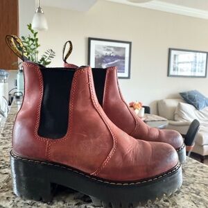Dr. Martens Rometty Wyoming Leather Platform Chelsea Boots